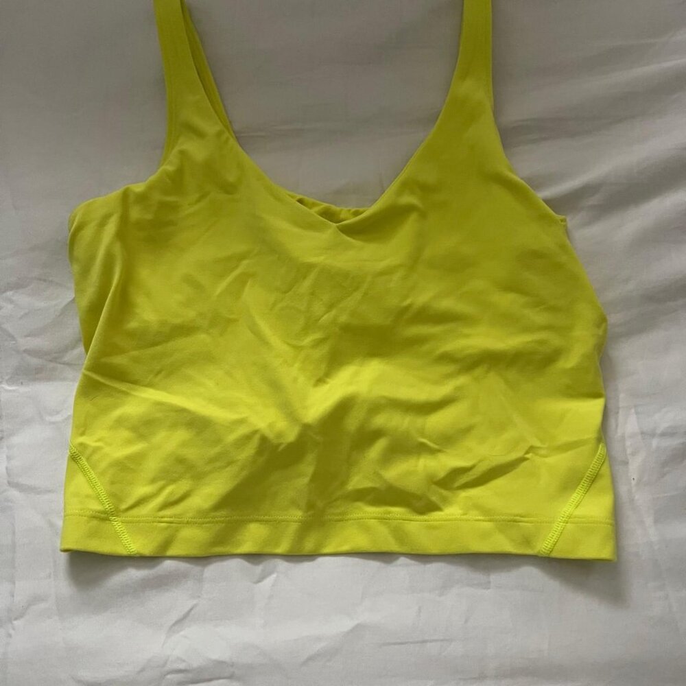 Lululemon Align Tank/Bra, Size: 6, Color: Highlight Yellow